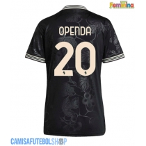 Camisa de time de futebol Juventus Lois Openda #20 Replicas 3º Equipamento Feminina 2025-26 Manga Curta